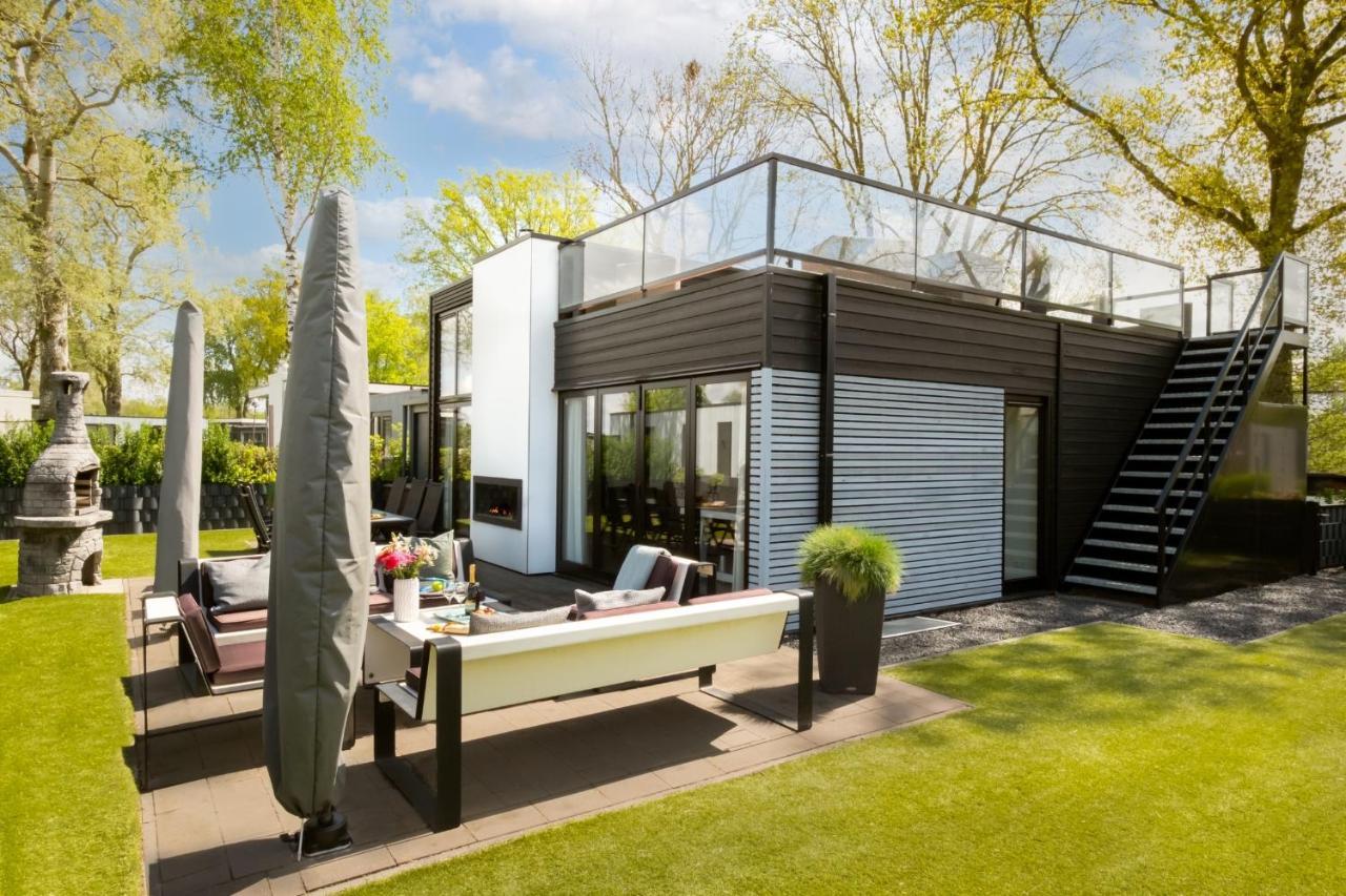 Cube Elite mit Meerblick am Strand im EuroParcs Bad Hoophuizen Hulshorst Exterior foto